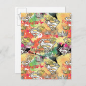 Carte Postale Supergirl Motif (Devant / Derrière)