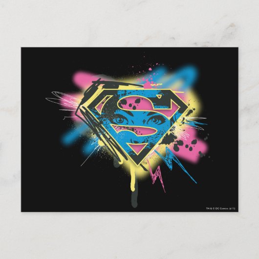 Carte Postale Supergirl Paint and Spills (Devant)