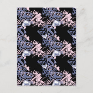 Carte Postale Supergirl Pink and Purple Pattern