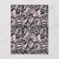 Supergirl Pink et Black Scribbles