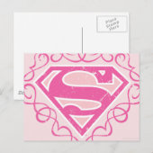 Carte Postale Supergirl Pink Stripes (Devant / Derrière)