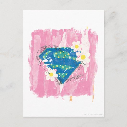 Carte Postale Supergirl pour Peace Pink (Devant)