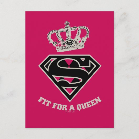 Carte Postale Supergirl S-Shield "Adapté Pour Une Reine" (Devant)