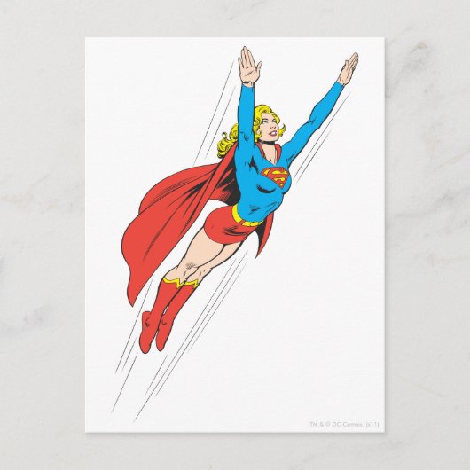 Carte Postale Supergirl s'enfonce haut (Devant)