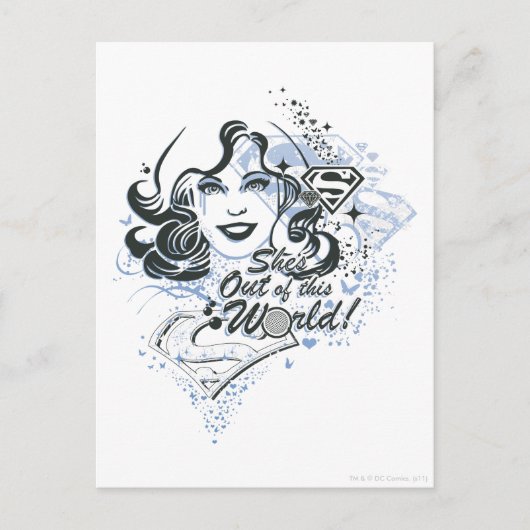 Carte Postale Supergirl She's Out of this World ! (Devant)