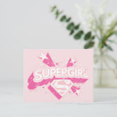 Carte Postale Supergirl Stars et Logo (Debout devant)
