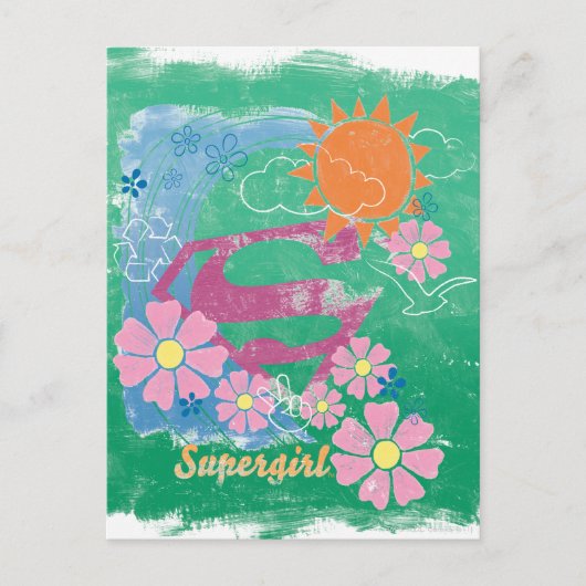 Carte Postale Supergirl Sun et amour (Devant)