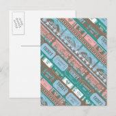 Carte Postale Supergirl Ticket Motif bleu (Devant / Derrière)