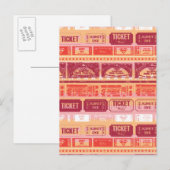 Carte Postale Supergirl Ticket Motif Orange (Devant / Derrière)