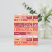 Carte Postale Supergirl Ticket Motif Orange (Debout devant)