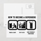 Carte Postale Superhero (Devant / Derrière)