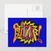 Carte Postale Superhero BAM ! (Devant / Derrière)