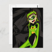 Carte postale Superhero Girl (Devant / Derrière)