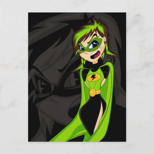 Carte postale Superhero Girl (Devant)