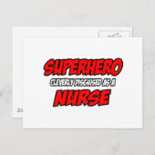 Carte Postale Superhero...infirmière (Devant / Derrière)