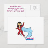 Carte Postale Superhero - Moyen (Devant / Derrière)