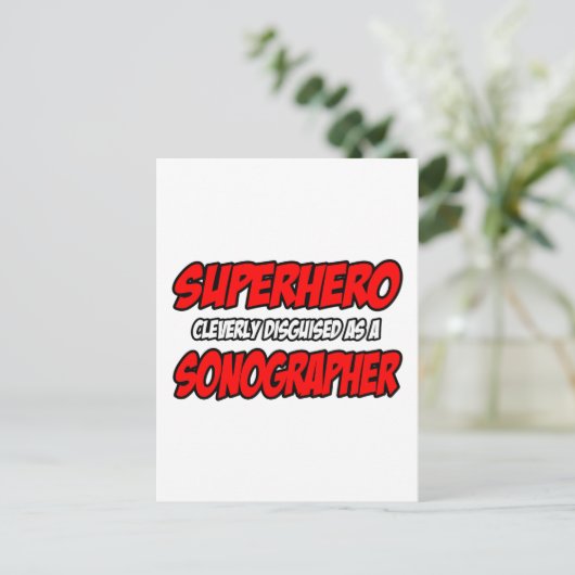 Carte Postale Superhero...Sonographe (Debout devant)