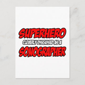 Carte Postale Superhero...Sonographe