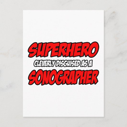 Carte Postale Superhero...Sonographe (Devant)
