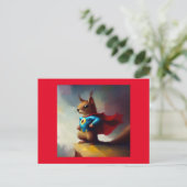 Carte Postale Superhéros de l'écureuil (Debout devant)