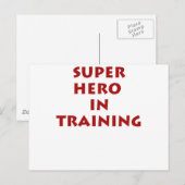 Carte Postale Superhéros en formation (Devant / Derrière)