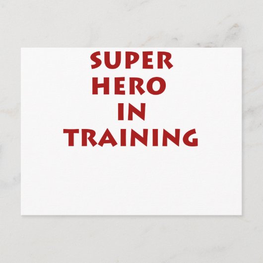 Carte Postale Superhéros en formation (Devant)