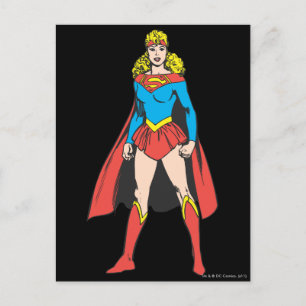 Carte Postale Superigirl Stands
