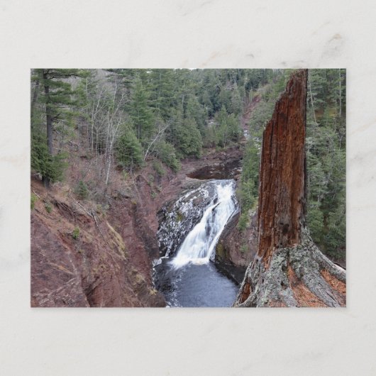 Carte Postale Superior Falls La péninsule supérieure du Michigan (Devant)