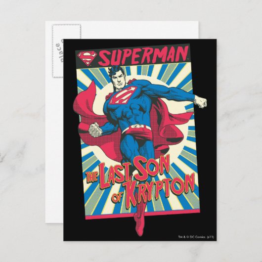 Carte Postale Superman 56 (Devant / Derrière)