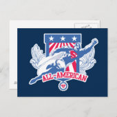 Carte Postale Superman All-American (Devant / Derrière)