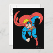 Carte Postale Superman avance (Devant / Derrière)