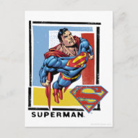 Superman avec arrière - plan coloré
