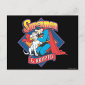 Carte Postale Superman avec Krypto (Devant)