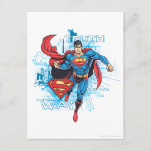 Carte Postale Superman avec logo