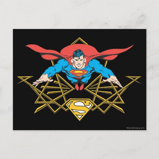 Carte Postale Superman avec logo (Devant)