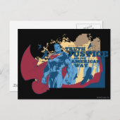 Carte Postale Superman avec oiseaux (Devant / Derrière)