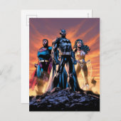 Carte Postale Superman, Batman et Wonder Woman Trinity (Devant / Derrière)