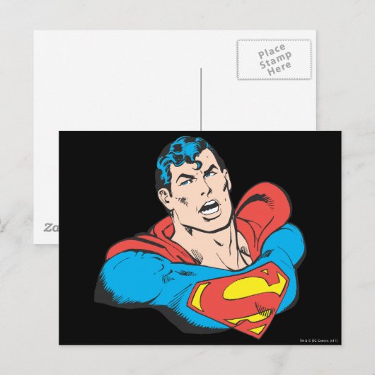 Carte Postale Superman Bust 1 (Devant / Derrière)