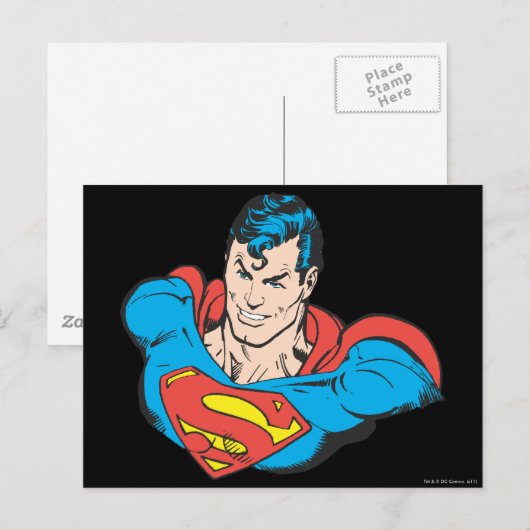 Carte Postale Superman Bust 2 (Devant / Derrière)