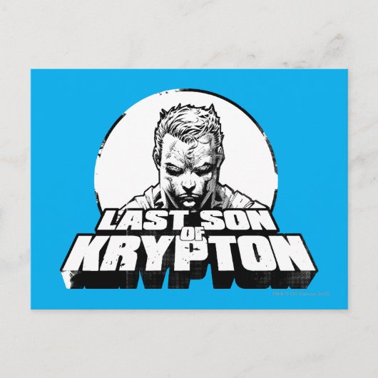 Carte Postale Superman Dernier fils de Krypton (Devant)