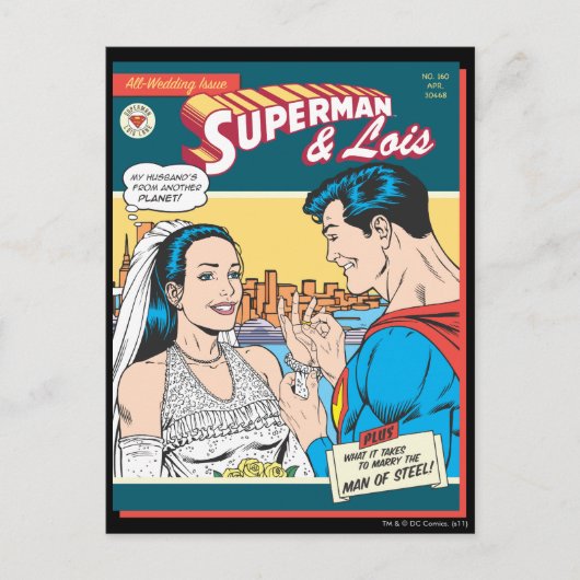 Carte Postale Superman et Lois Comic (Devant)