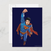 Carte Postale Superman Flying Forward (Devant / Derrière)