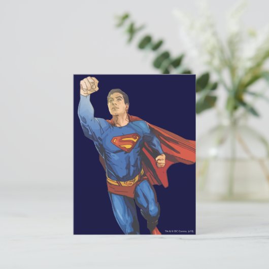 Carte Postale Superman Flying Left (Debout devant)