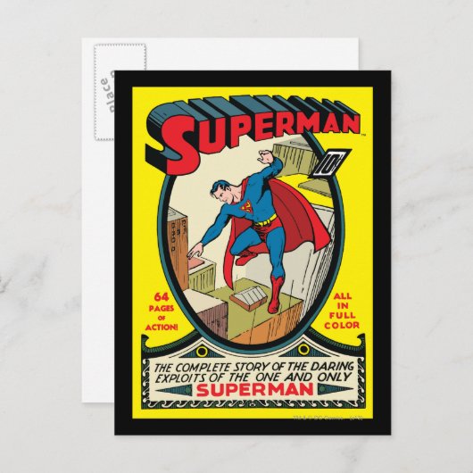 Carte Postale Superman (histoire complète) (Devant / Derrière)