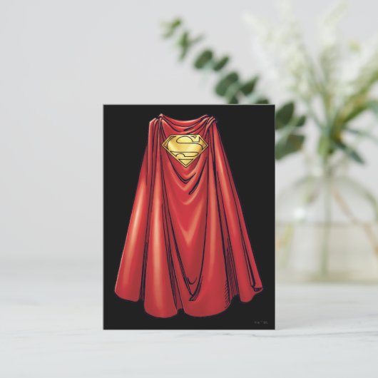 Carte Postale Superman - La Cape (Debout devant)