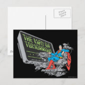 Carte Postale Superman - L'Homme De Demain (Devant / Derrière)