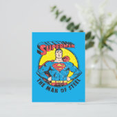 Carte Postale Superman L'homme de l'acier (Debout devant)