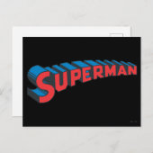 Carte Postale Superman | Logo classique (Devant / Derrière)