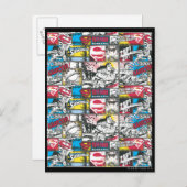 Carte Postale Superman Logo Motif 2 (Devant / Derrière)