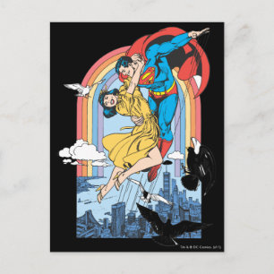 Carte Postale Superman & Lois en jaune